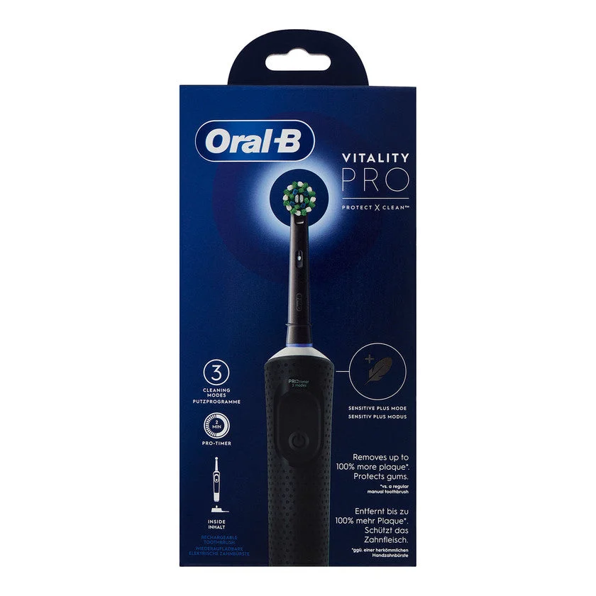 Oral-b Spazzolino Elettrico Denti Ricaricabile Vitality Pro Black 1 unità