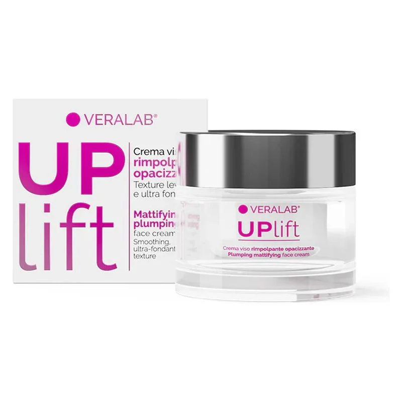 Veralab Uplift Crema Viso Rimpolpante Opacizzante - Crema Viso Anti Age Dall’Azione Purificante 50 Ml