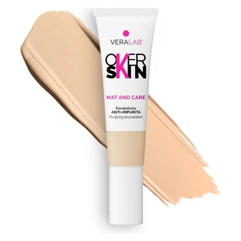 Overskin Mat And Care - Fondotinta Anti Imperfezioni 3.5 - Light Honey 30 Ml