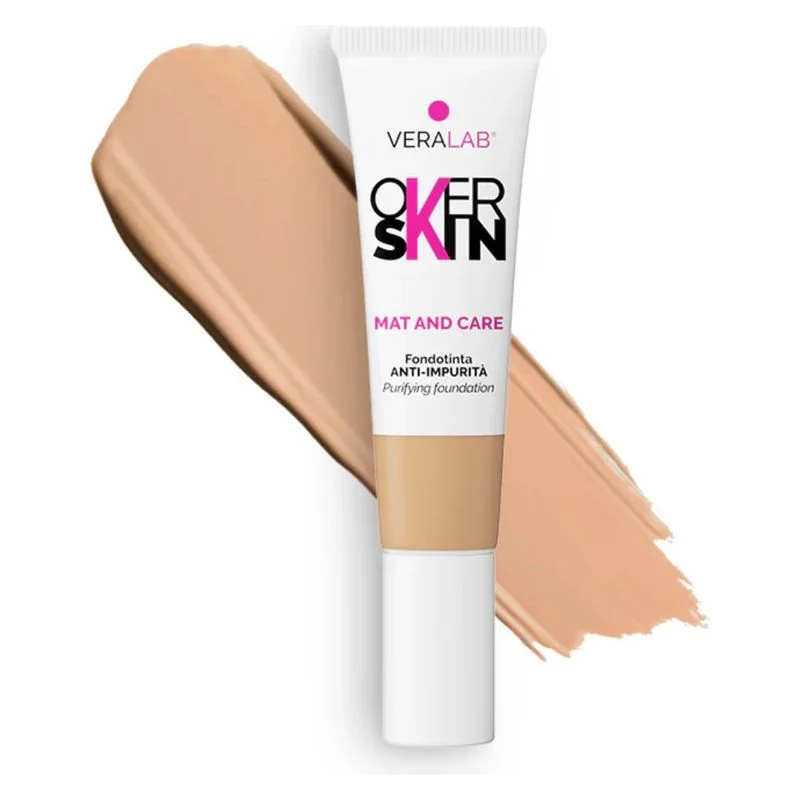 Overskin Mat And Care - Fondotinta Anti Imperfezioni 07 - Warm 30 Ml