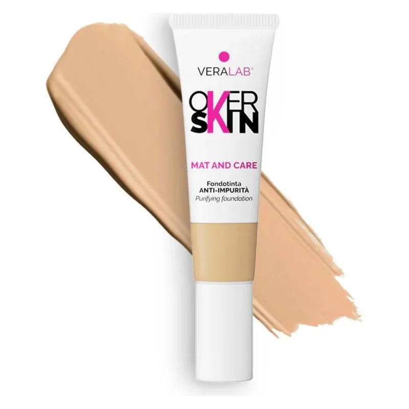 Overskin Mat And Care - Fondotinta Anti Imperfezioni 08 - Mocha 30 Ml