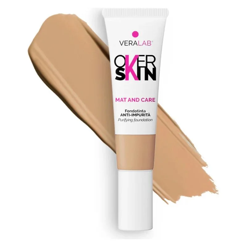 Overskin Mat And Care - Fondotinta Anti Imperfezioni 8.5 - Macadamia 30 Ml