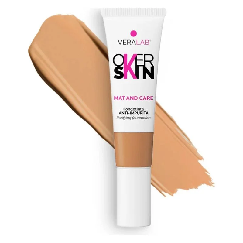 Overskin Mat And Care - Fondotinta Anti Imperfezioni 10 - Cinnamon 30 Ml