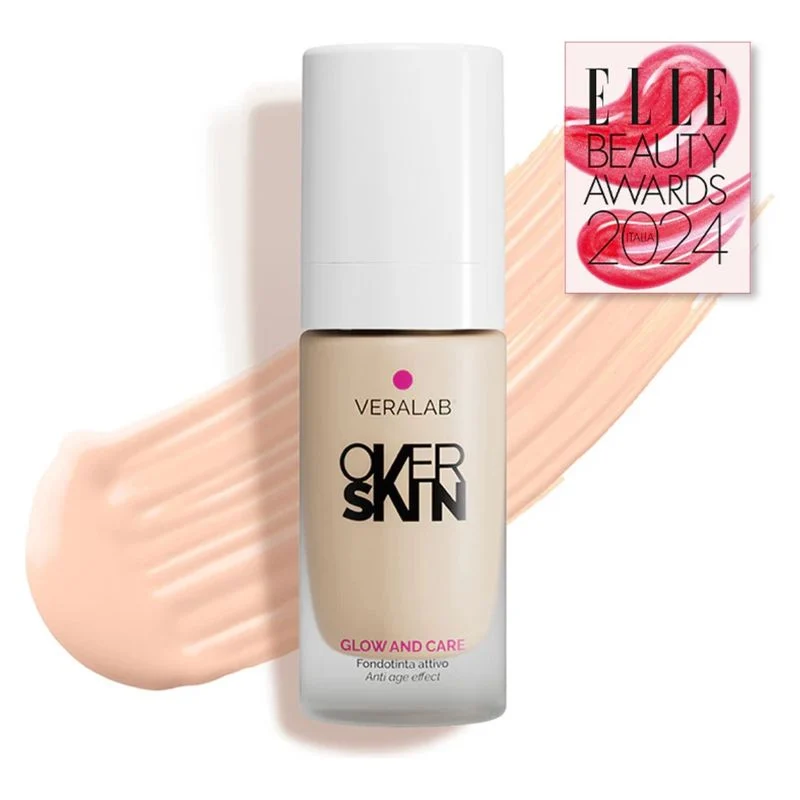 Overskin Glow And Care - Fondotinta Attivo, Luminoso E Idratante 0.5 - Fair 30 Ml