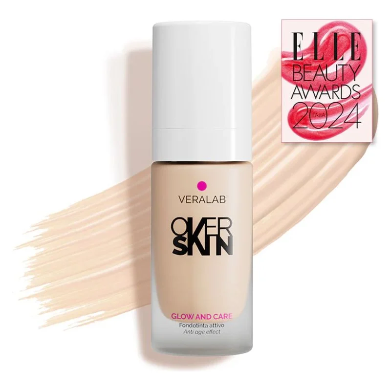 Overskin Glow And Care - Fondotinta Attivo, Luminoso E Idratante 1.5 - Silk 30 Ml