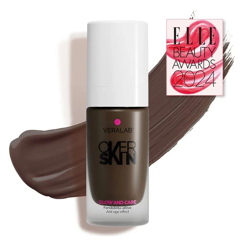 Overskin Glow And Care - Fondotinta Attivo, Luminoso E Idratante 14 - Truffle 30 Ml
