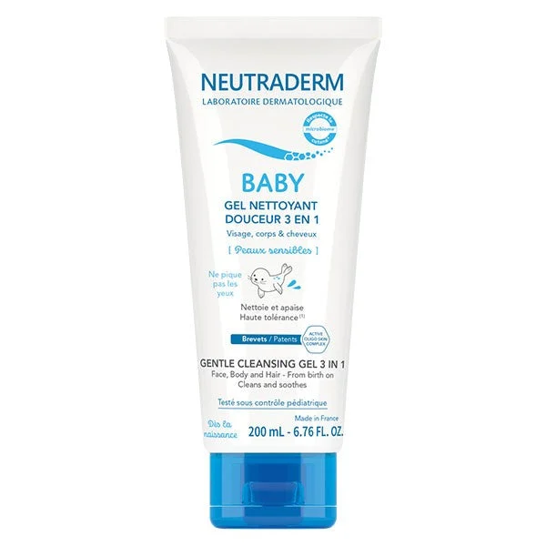 Neutraderm Baby Gel detergente delicato 3 in 1 Pelli sensibili 200ml