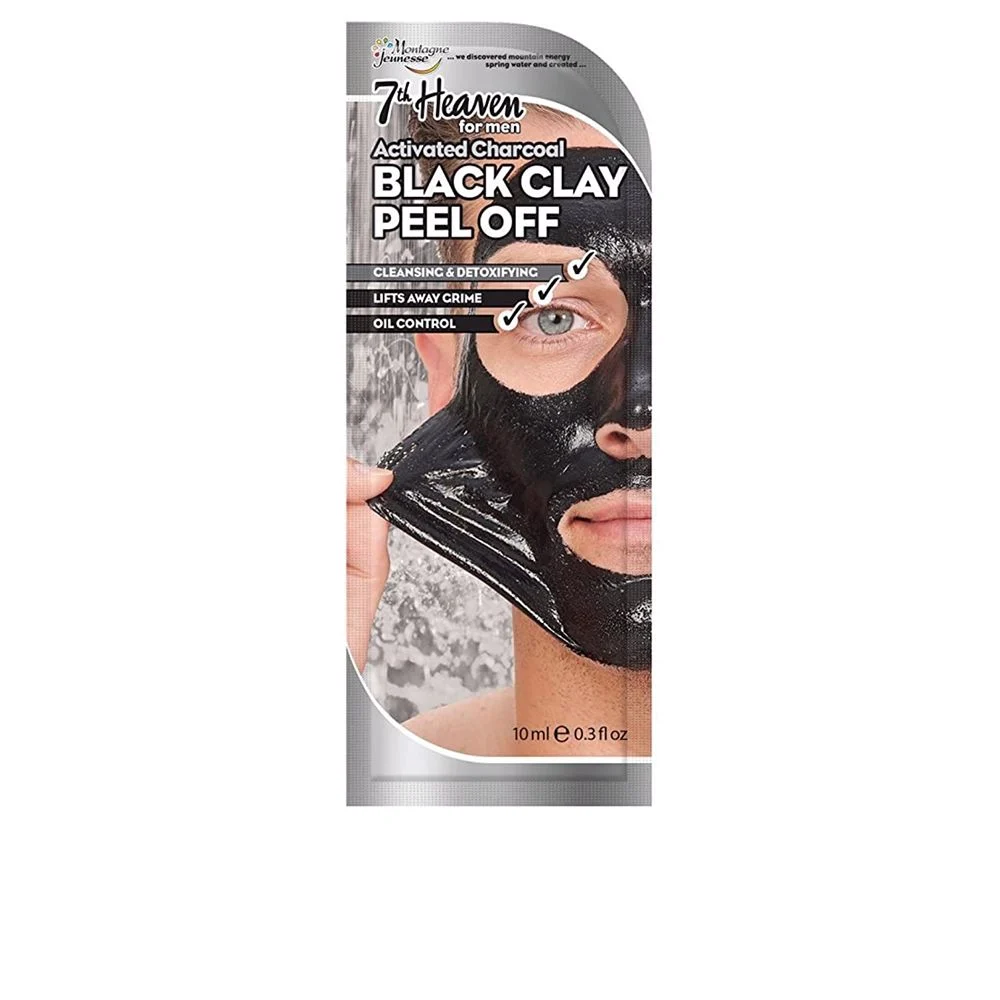 Maschera peel-off all’argilla nera per uomo