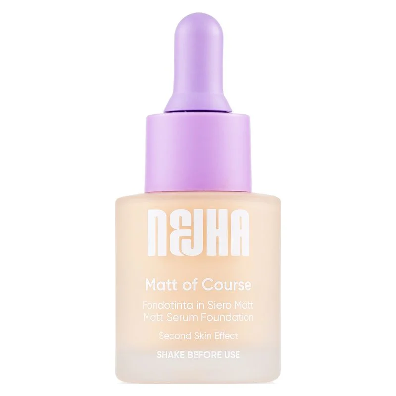 Nejha Matt Of Course – Fondotinta Opaco W02 - Vaniglia 18 Ml