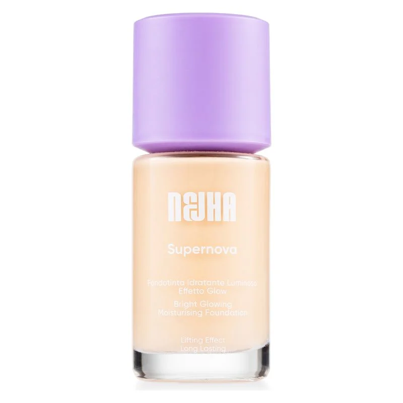 Nejha Supernova - Fondotinta Idratante Luminoso Effetto Glow C04 - Almond 27 Ml