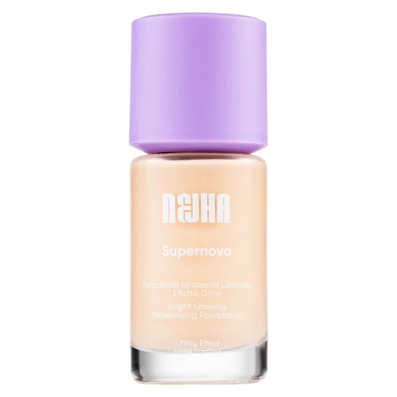 Nejha Supernova - Fondotinta Idratante Luminoso Effetto Glow W02 - Vanilla 27 Ml
