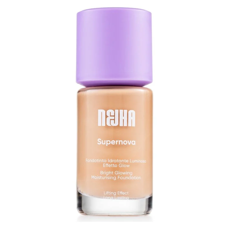 Nejha Supernova - Fondotinta Idratante Luminoso Effetto Glow W08 - Toffee 27 Ml