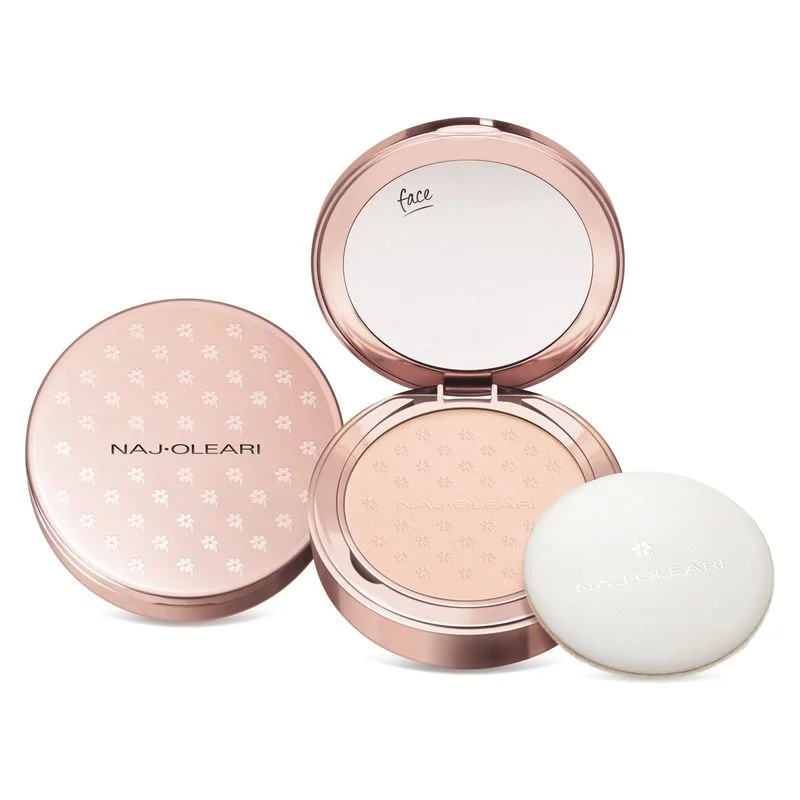 Naj·Oleari Skin Caress Pressed Powder - Cipria Compatta Uniformante 00 - Sand Rose 9.5 G