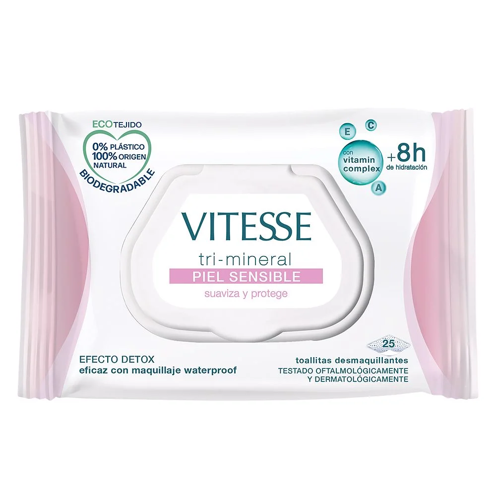 Salviette struccanti TRI-MINERAL SENSITIVE SKIN