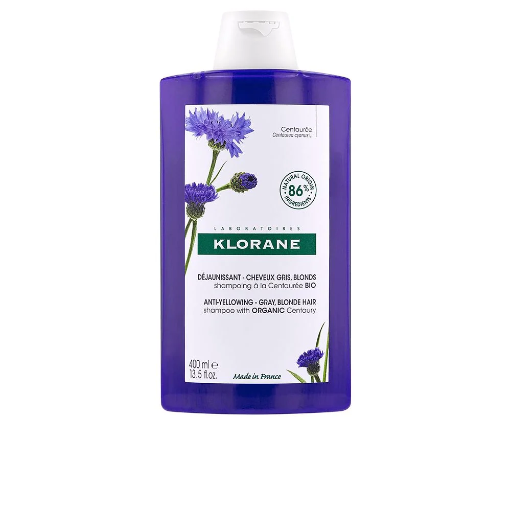 Shampoo antigiallo A LA CENTAUREA BIO per capelli grigi e biondi