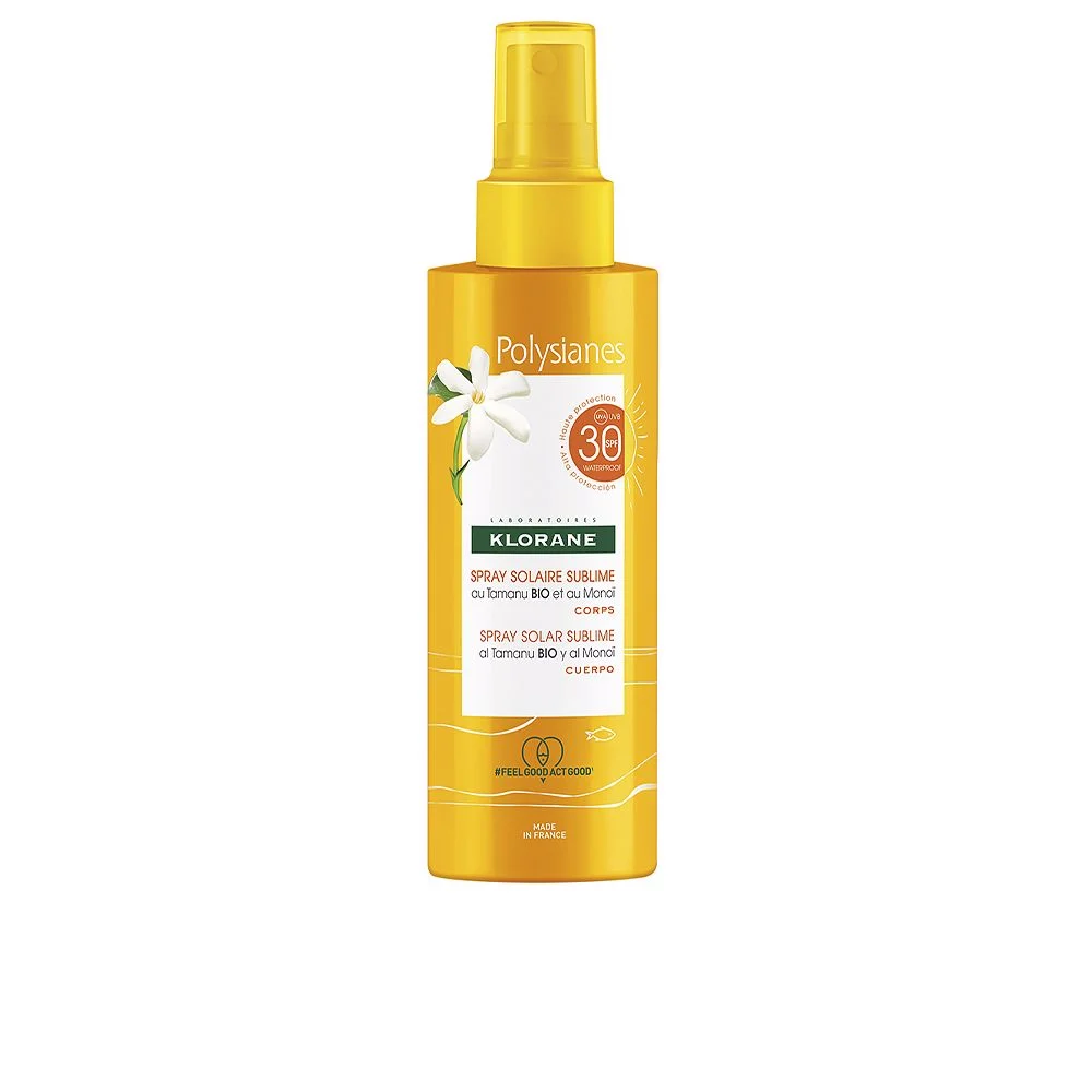 POLYSIANES MONOÏ Y TAMANU BIO spray solare corpo SPF30