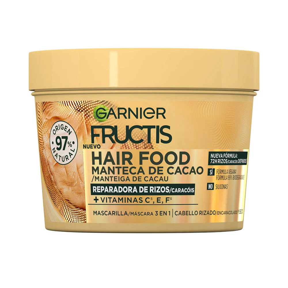 Maschera FRUCTIS HAIR FOOD al BURRO DI CACAO per ricci nutriti