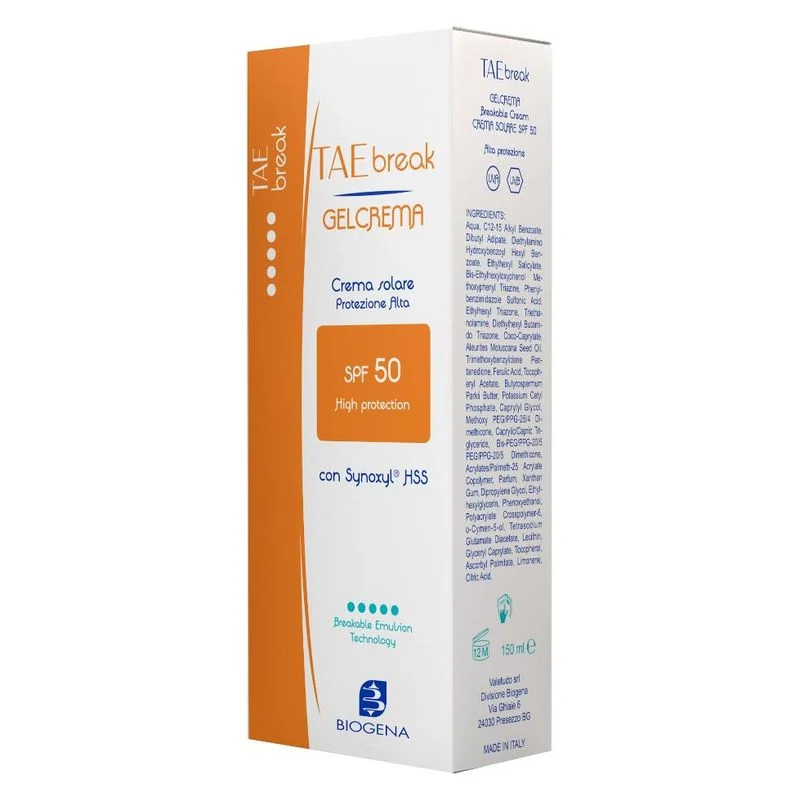 Biogena Tae Break Gel Crema Solare Spf 50 150 Ml