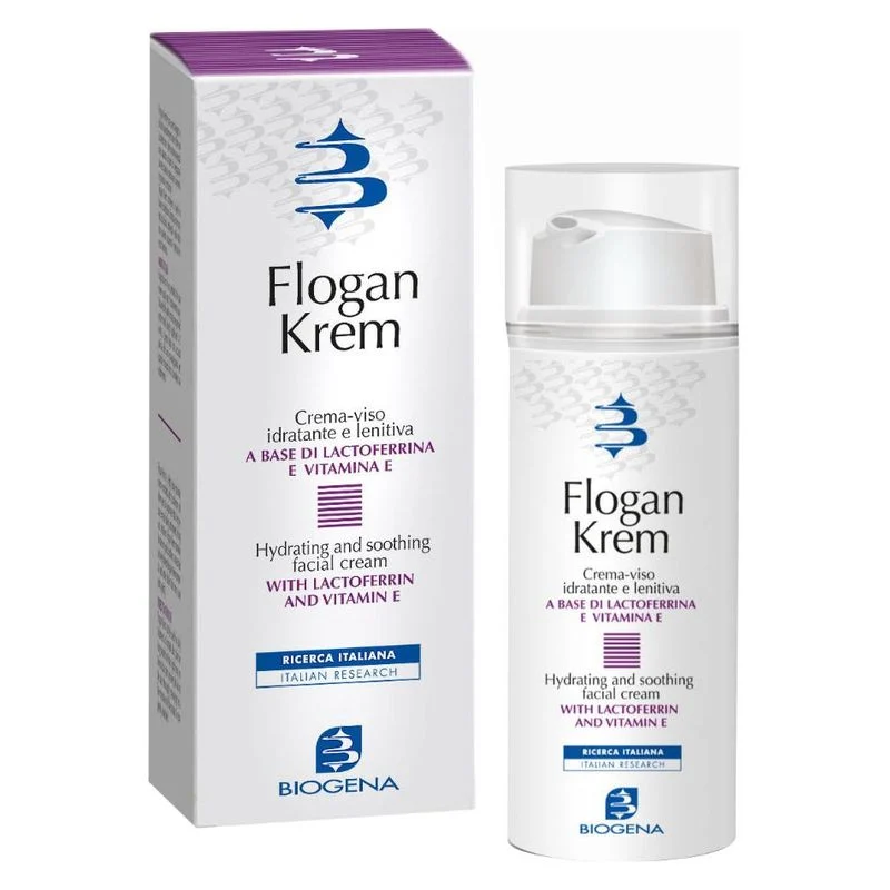 Biogena Flogan Krem Crema-Viso Idratante E Lenitiva 50 Ml