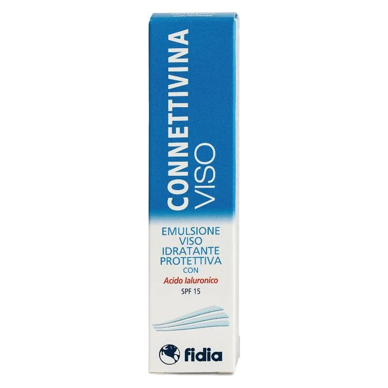 Connettivina Viso Emulsione Idratante Protettiva Con Acido Ialuronico Spf 15 50 Ml