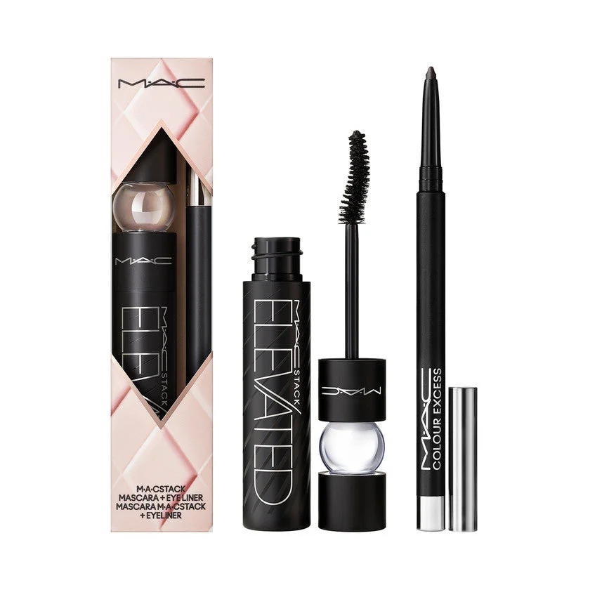 Mac cosmetics Cofanetto Foreeable Future Eye Con Mascara Macstack Elevated E Color Excess Glide Or Die 1 unità