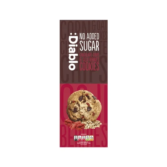:Diablo Biscotti con Gocce di Cioccolato e Bacche di Goji 135g