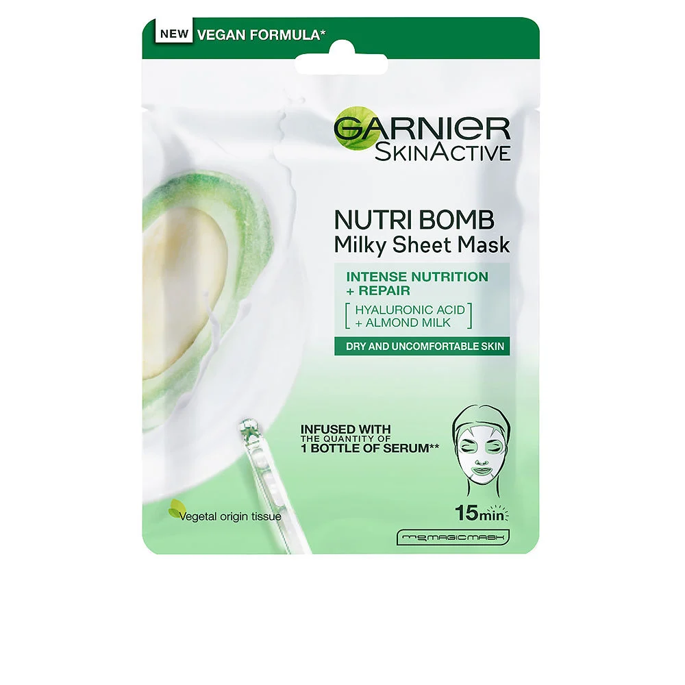 SKINACTIVE NUTRI BOMB maschera viso nutriente e riparatrice