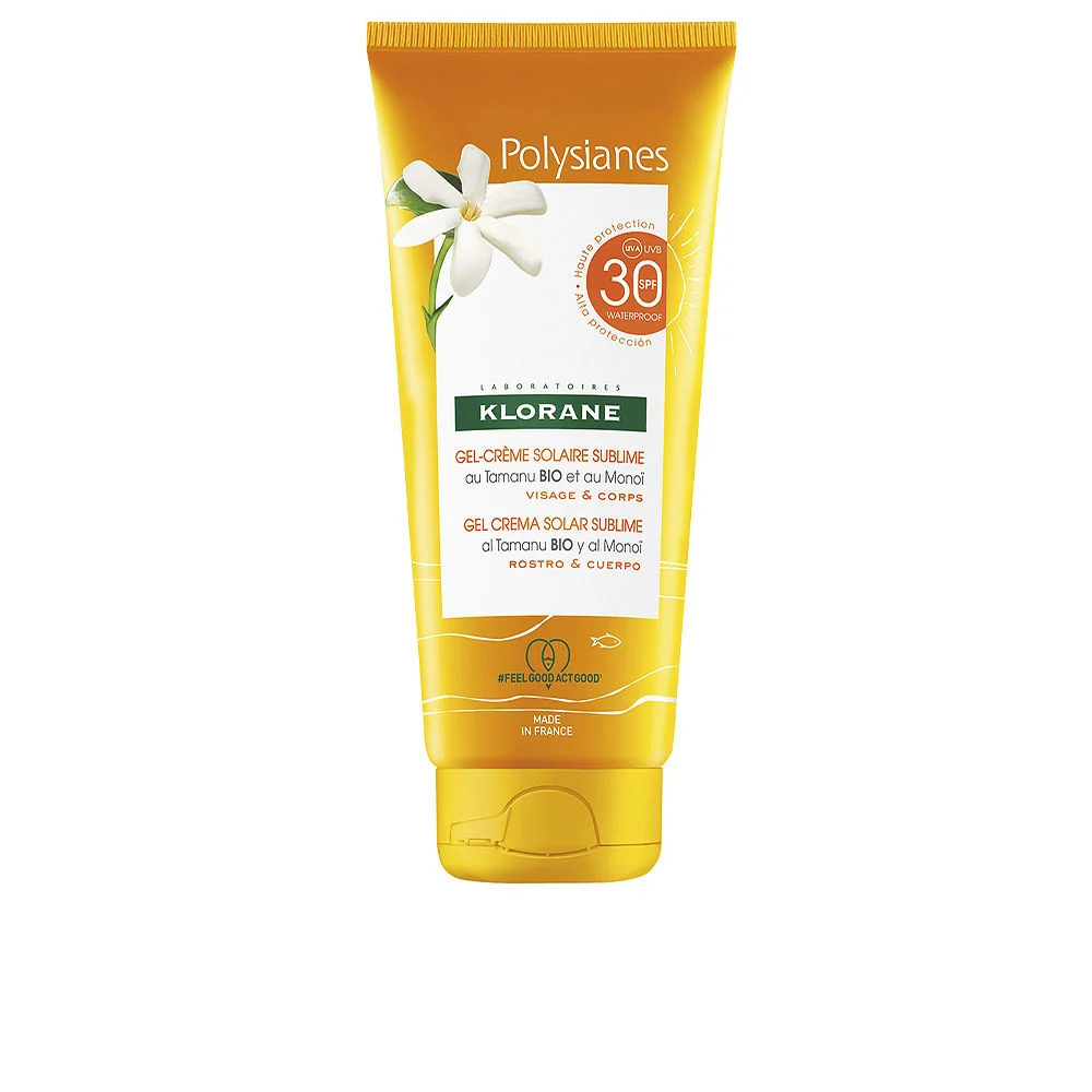 POLYSIANES MONOÏ Y TAMANU BIO gel solare viso e corpo SPF30