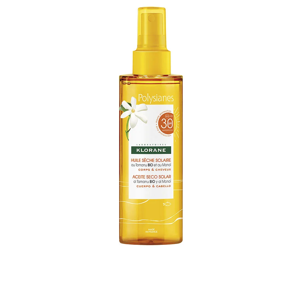 MONOÏ Y TAMANU BIO olio secco solare SPF30
