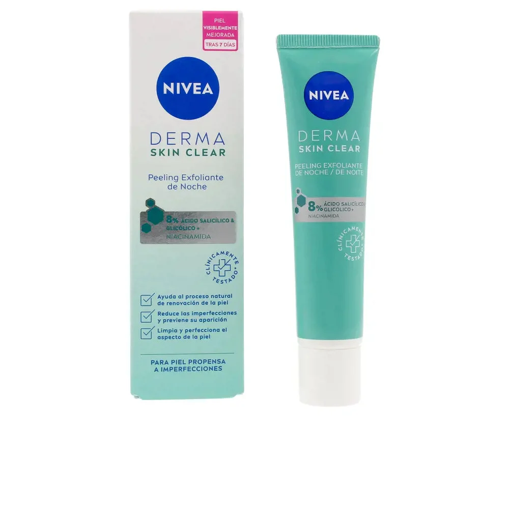 Nivea Derma Esfoliante peeling notturno all'acido salicilico e glicolico 40 ml