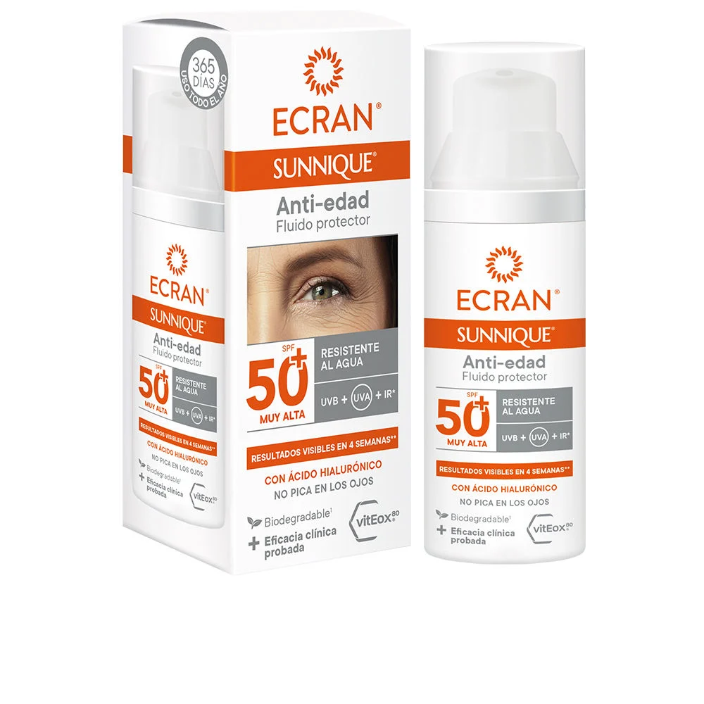 ECRAN SUNNIQUE viso antietà SPF50+