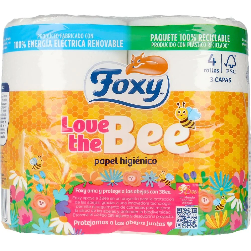 LOVE THE BEE Carta igienica a 3 veli