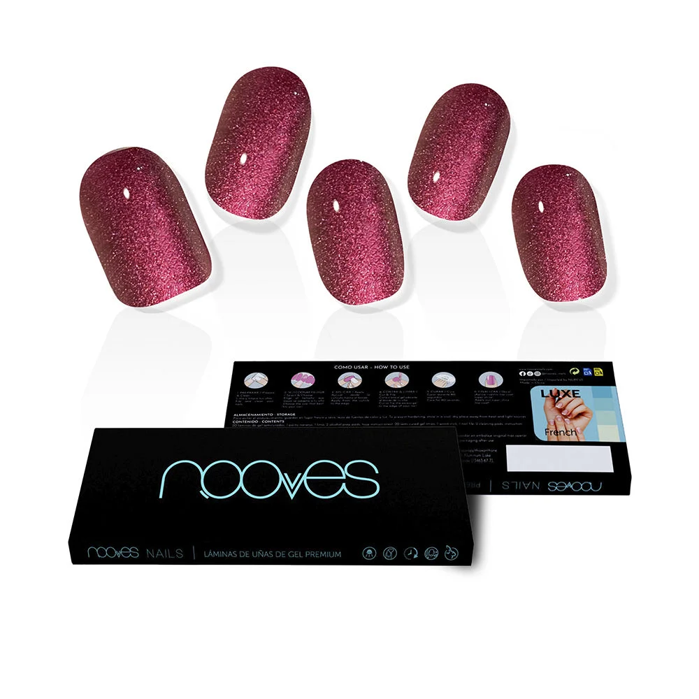 GEL NAILS ruby claret premium #glam glitter