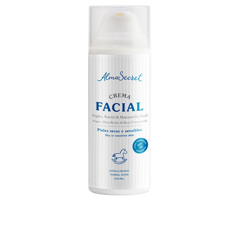 CREMA VISO argan, karitè e camomilla blu SPF20
