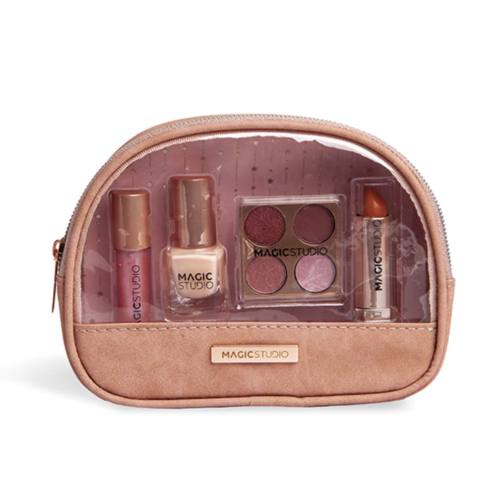 BORSA DA TRUCCO AL QUARZO ROSA LOTTO