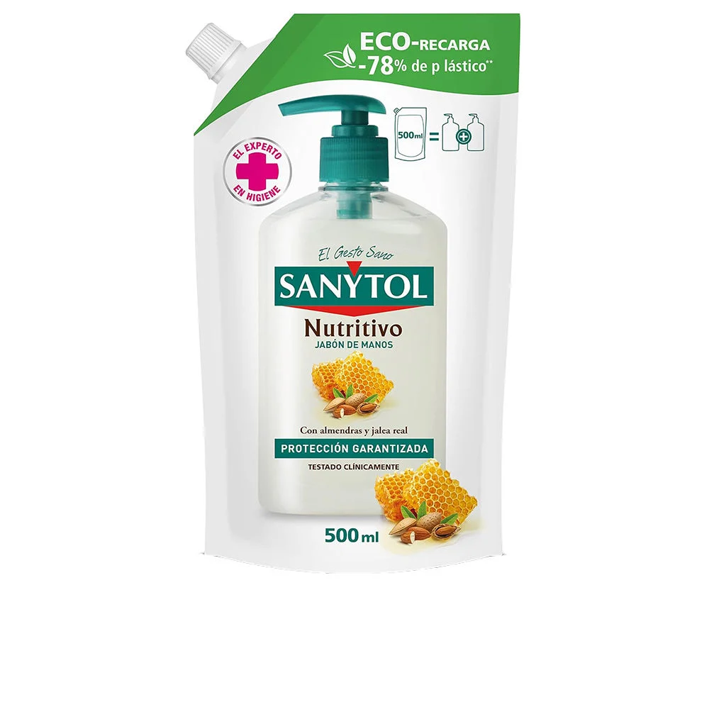 Ricarica Eco Pack di sapone antibatterico nutriente per le mani SANYTOL