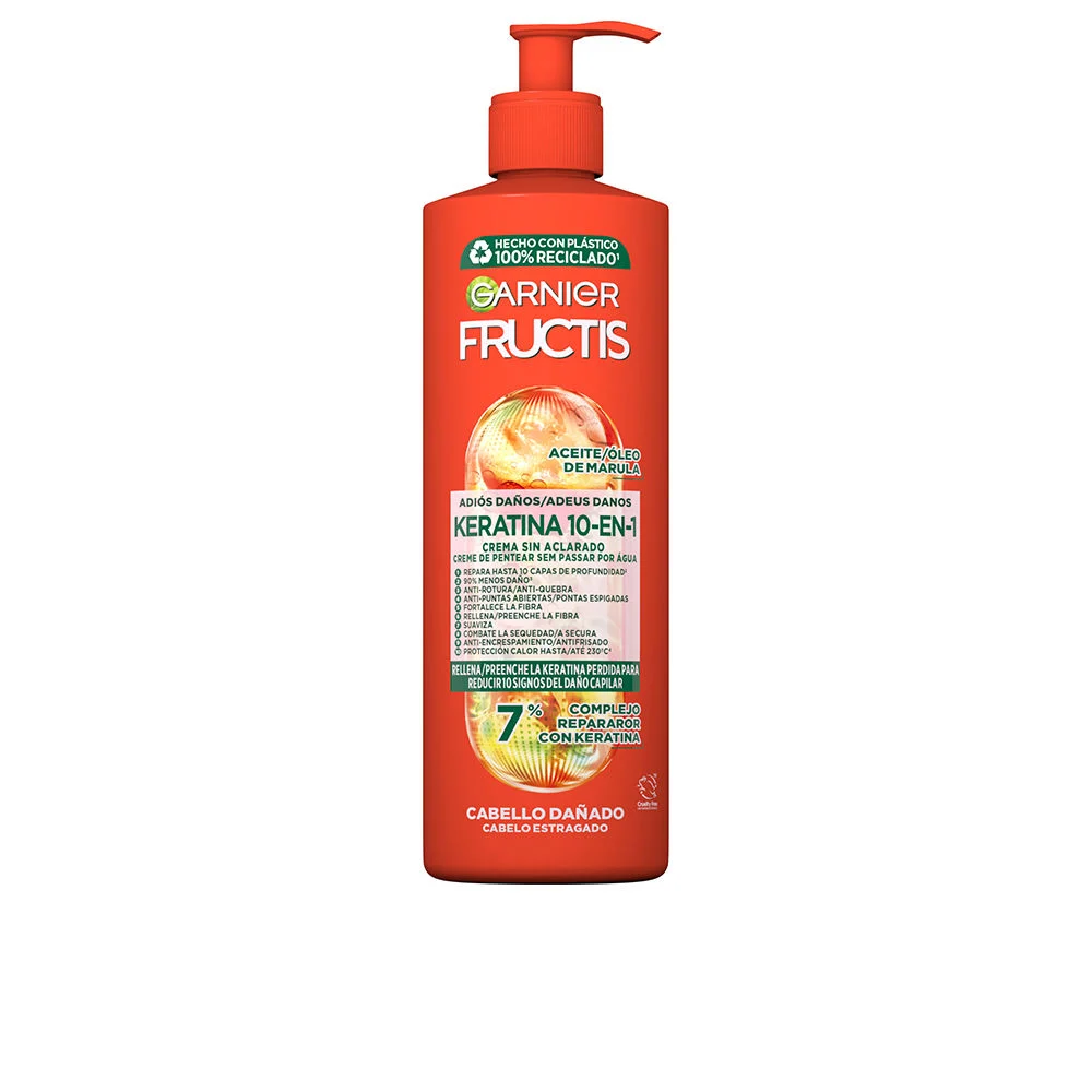 Crema senza risciacquo 10 in 1 FRUCTIS GOODBYE KERATIN DAMAGE