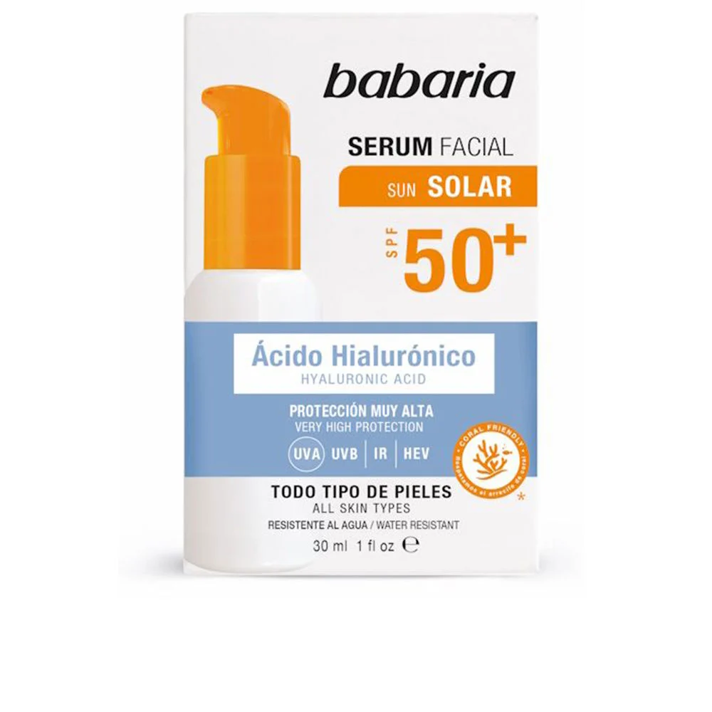 Siero viso solare all’ACIDO IALURONICO SPF50+