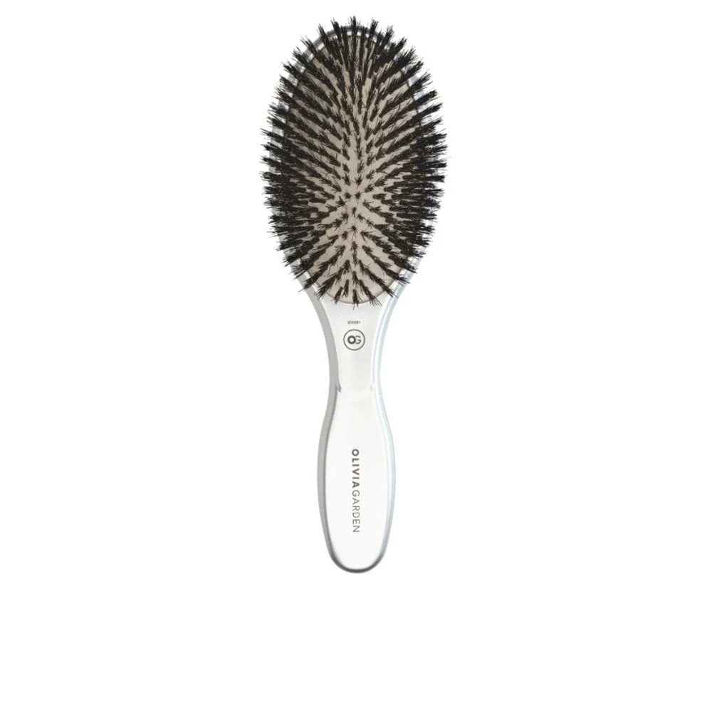 EXPERT CARE OVAL Boar Bristles Silver