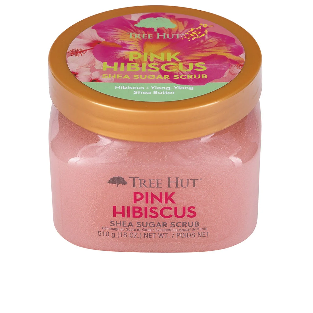 Scrub allo zucchero di ibisco rosa