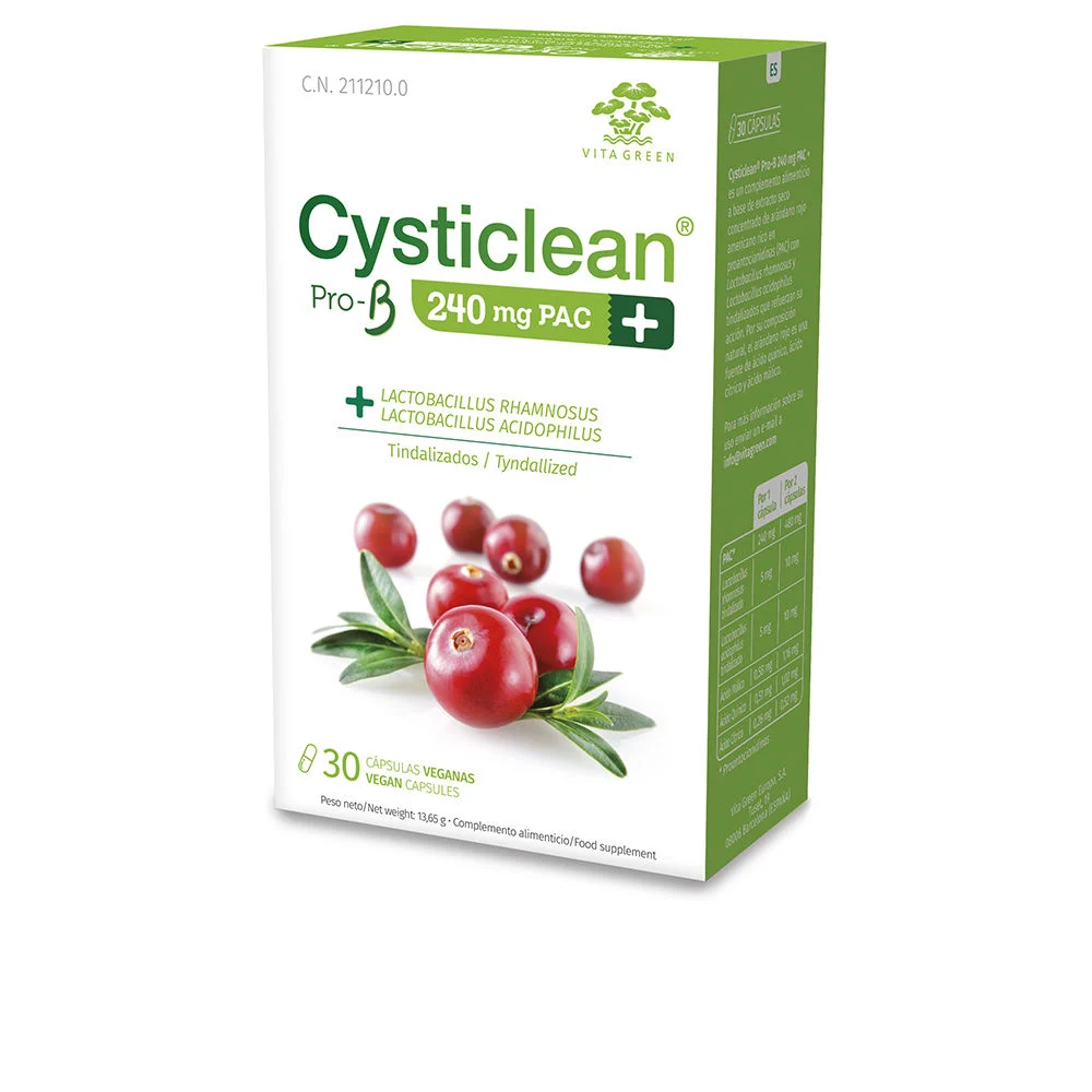 CYSTICLEAN ProB 240 mg PAC e probiotici con capsule di mirtillo rosso