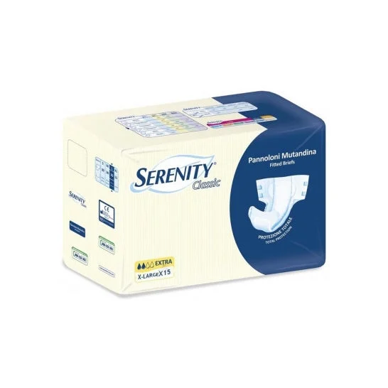 Serenity Classic Pannolini Mutandina Extra XL 15 Unità