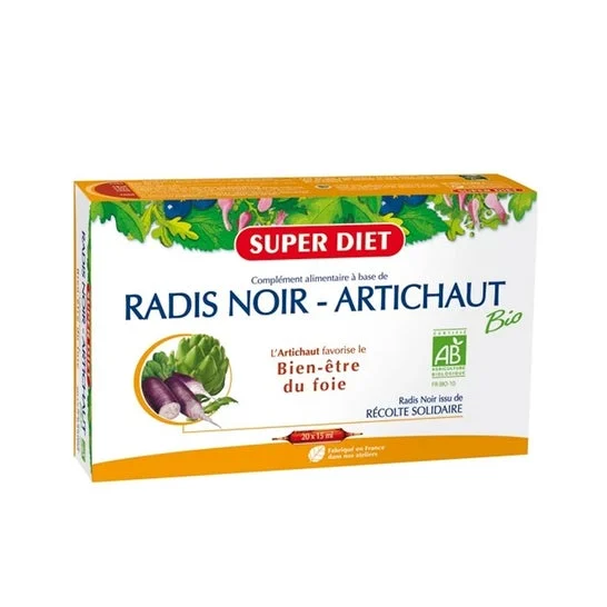 Super Dieta Nero ravanello ravanello biologico Fegato Benessere 20 fiale