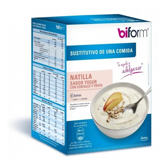 Cereale e frutta crema pasticcera allo yogurt biforme 6 sobresx50g
