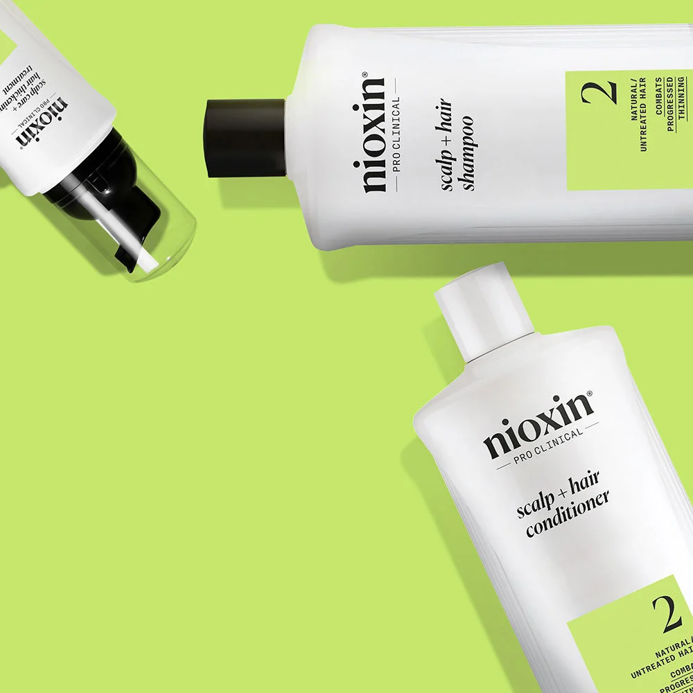 Nioxin Kit System 2 Capelli Naturali e Caduta Avanzata 700ml