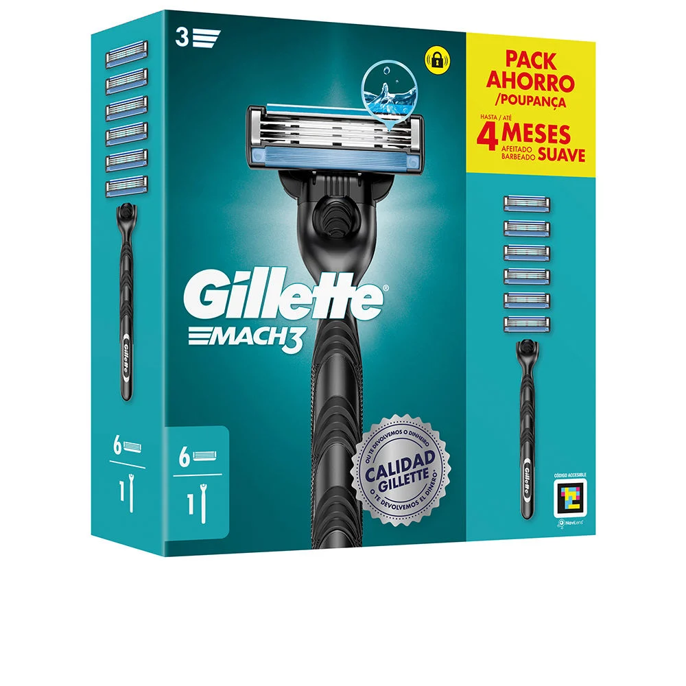 Rasoio GILLETTE MACH 3 + 6 ricariche