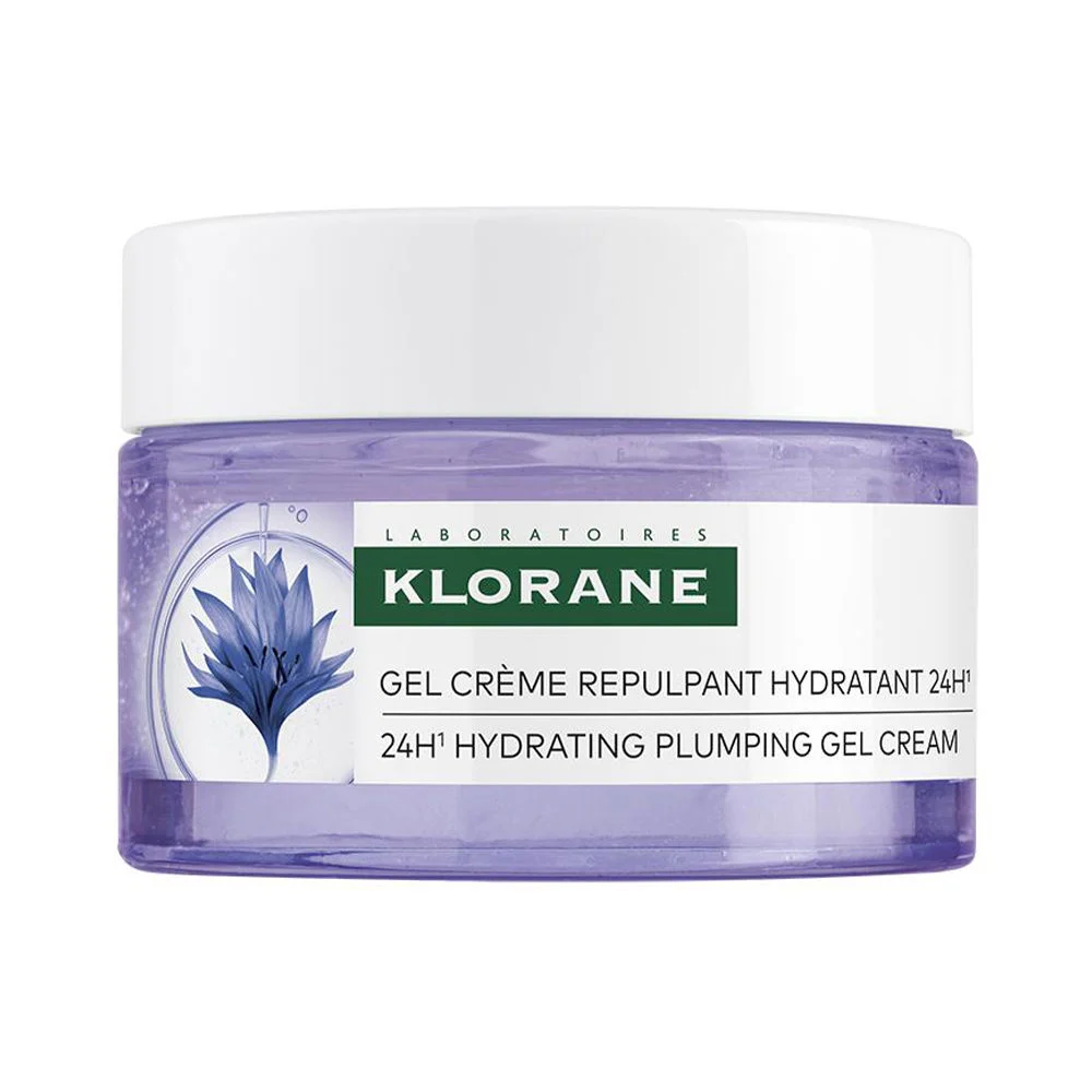 Gel-crema viso e contorno occhi al fiordaliso biologico e acido ialuronico