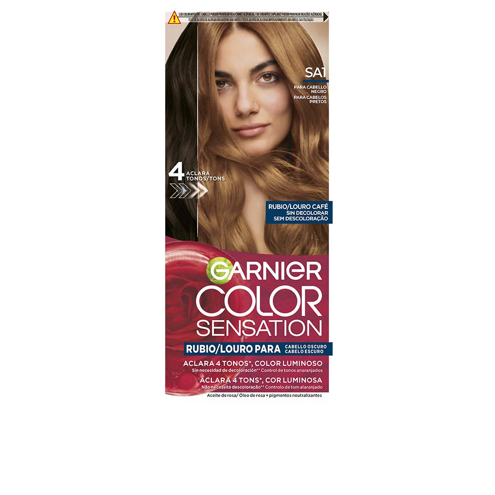 COLOR SENSATION tinta bionda luminosa senza sbiadimento per capelli scuri