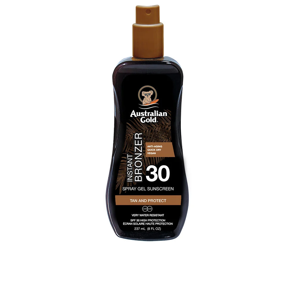 SUNSCREEN SPRAY GEL with instant bronzer SPF30