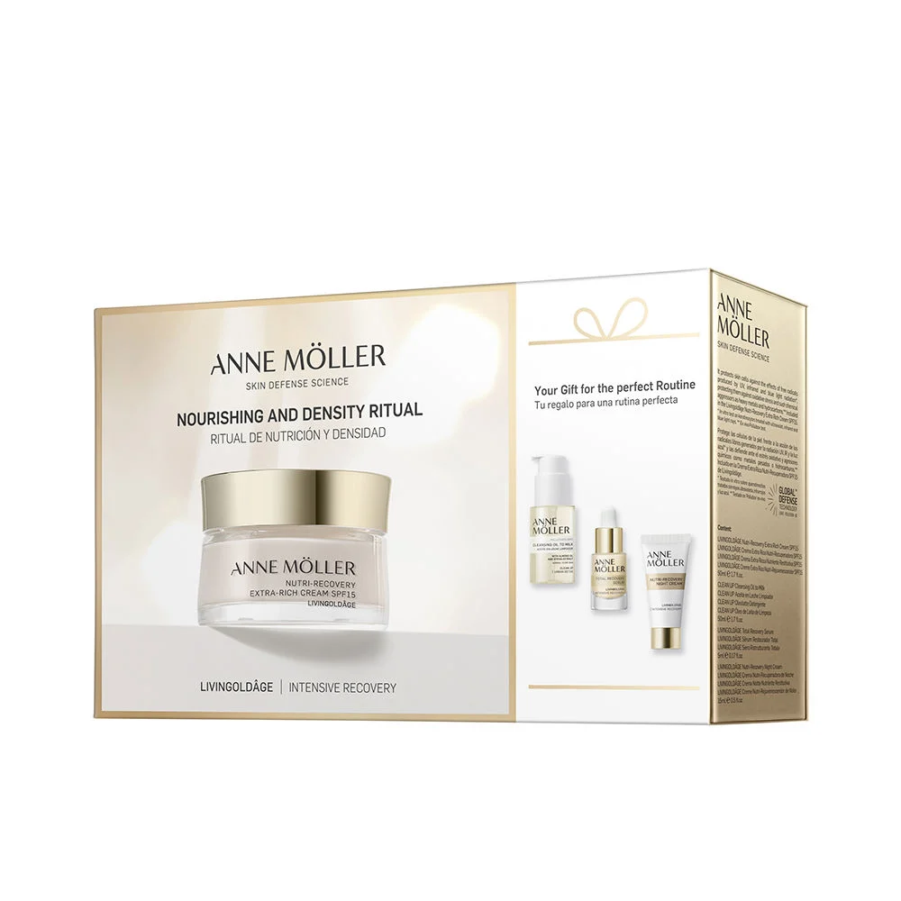 Crema nutriente e rigenerante Livinggoldage extra ricca SPF 15 confezione